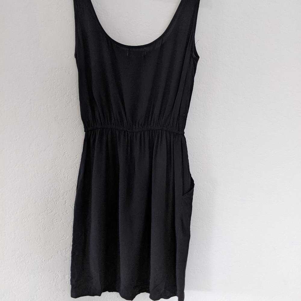 Cotton On Black Dress Pockets Comfy Drop Waist